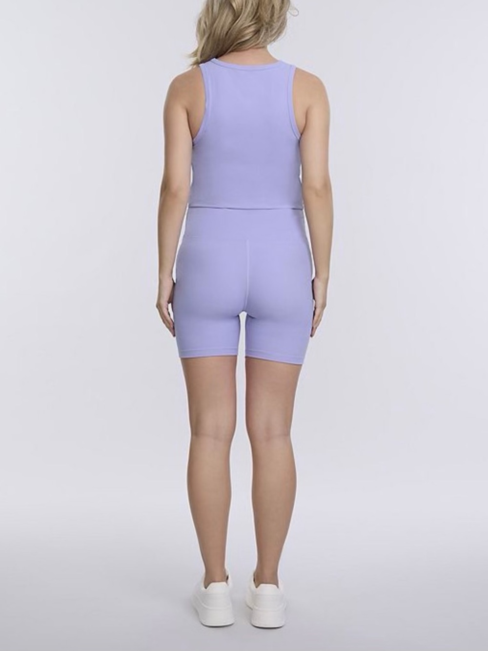 Maternity Cropped Racerback Tank Top - Picture 5 of 5